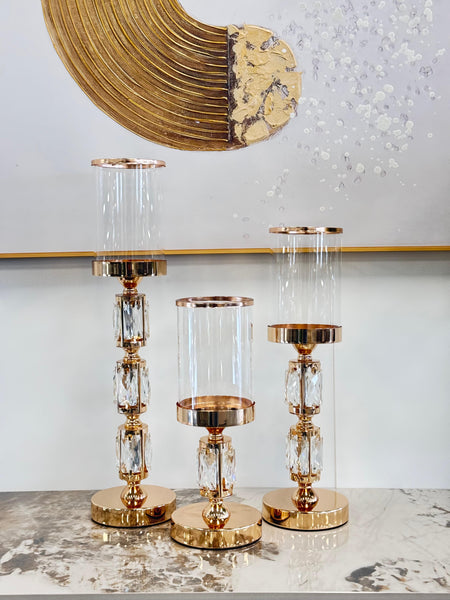 Abode Crystal Candle Holder – 3 Sizes Available
