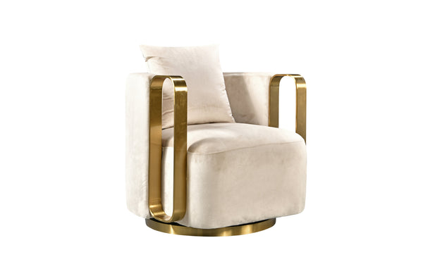 Luxury AVA Swivel Arm Chair - 3 Colours Available