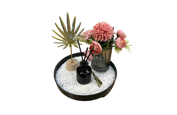 Bloom Flower Décor Tray & Fragrance Diffuser Set - 2 Colours Available