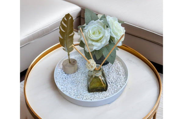 Bloom Flower Décor Tray & Fragrance Diffuser Set - 2 Colours Available