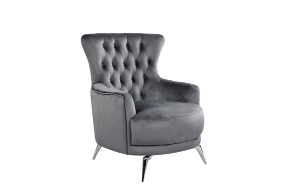 GRAND Tufted Wing Chair - 6 Colours Available