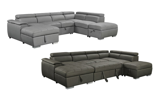 Plush Sleeper Modular Chaise Lounge - 3 Colors Available