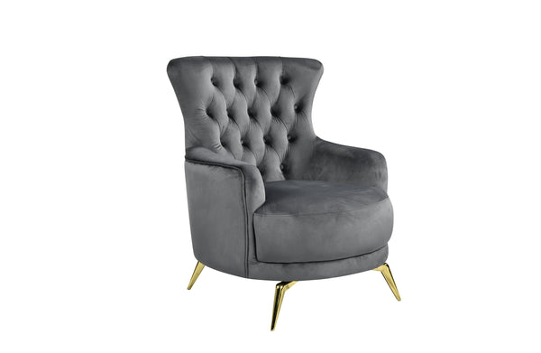 GRAND Tufted Wing Chair - 6 Colours Available