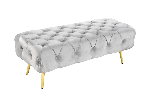 Shirley Ottoman Gold Frame - 6 Colours Available