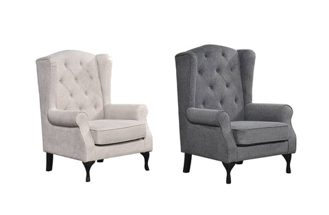 Chesterfield Tufted Arm Chairs - 2 Colours Available