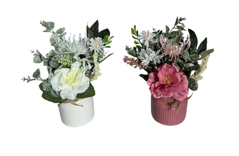 Perfection Pot Flower Arrangement - 2 Colours Available