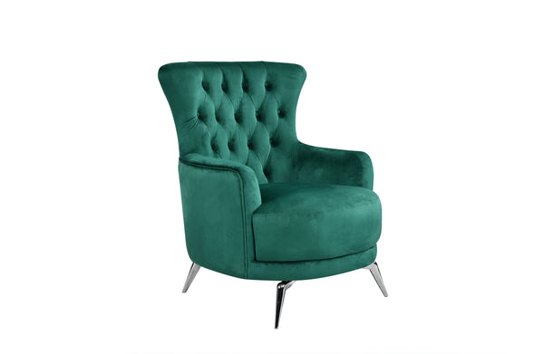 GRAND Tufted Wing Chair - 6 Colours Available