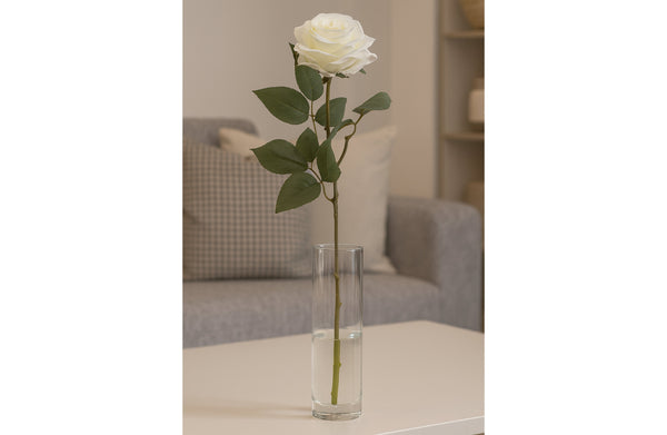 Artificial Stem Rose 62cm - 2 Colours Available