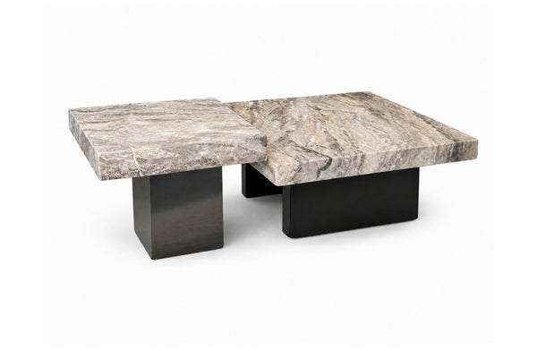 Portsea Square Set of 2 Marble  Coffee Table