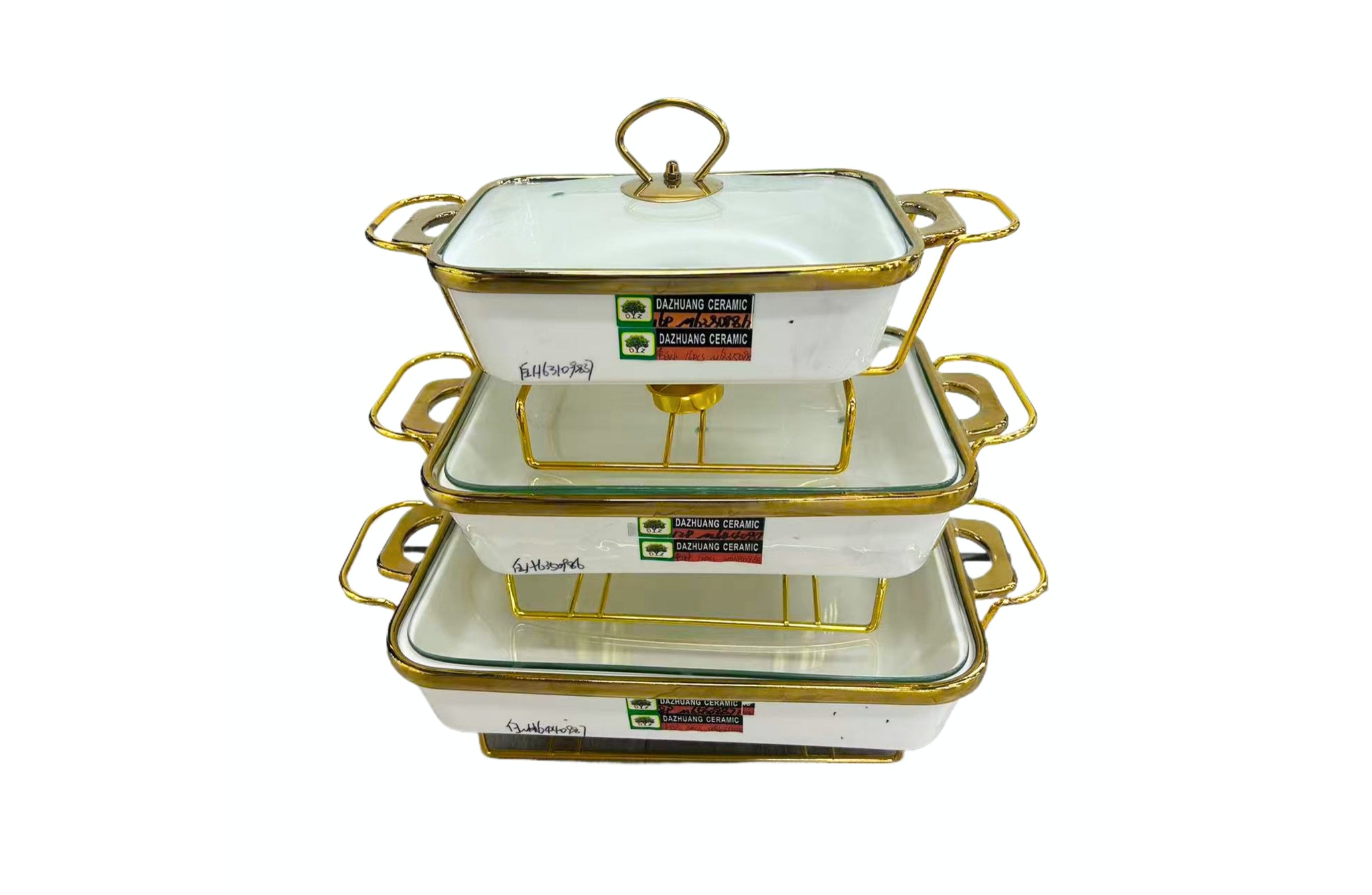 Luxury Chafing Dish with Lid & Rack Food Warmer – 3 Sizes & 2 Colours Available