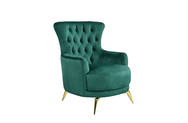 GRAND Tufted Wing Chair - 6 Colours Available