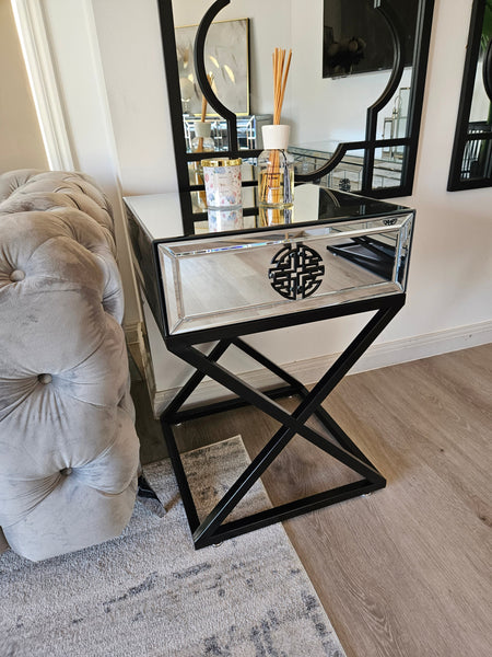 Athens Mirrored Coffee Table and Side Table Collection