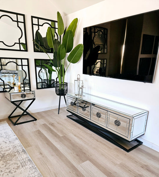 Athens Mirrored TV Unit Table