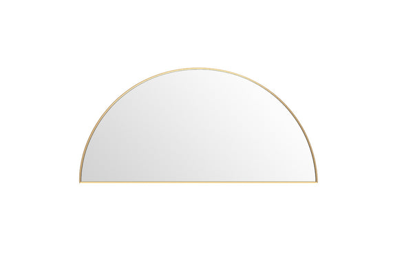 Half Moon Metal Mirror - Black / Gold - 2 Sizes Available