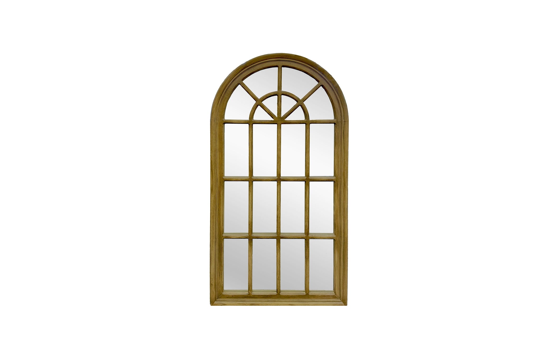 CLEARANCE Hamptons Arch Window Style Mirror - 70cm x 130cm