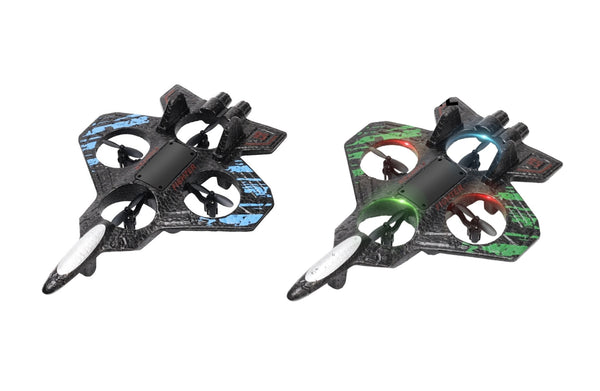Foam Starfighter Jet RC Plane with LED Lights & 360° Flip - Remote Controlled Toy