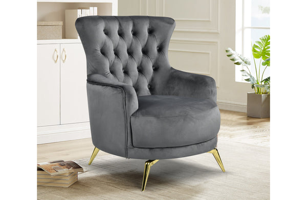 GRAND Tufted Wing Chair - 6 Colours Available