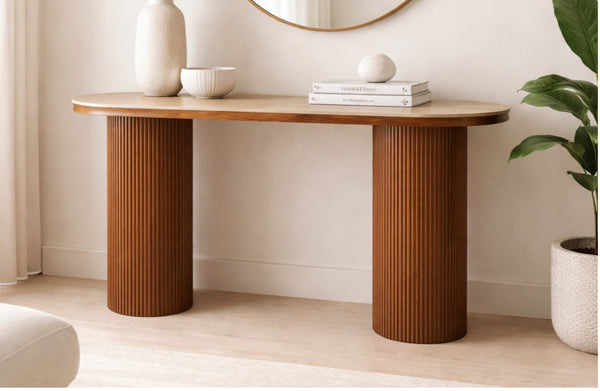 Ripple Fluted Console Table