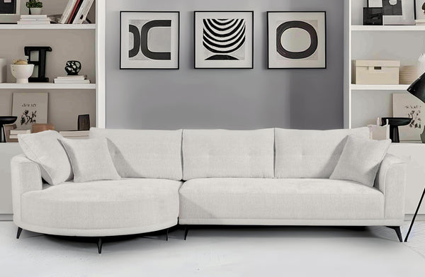 Savannah Round Chaise Lounge Set – Available in Beige or Grey