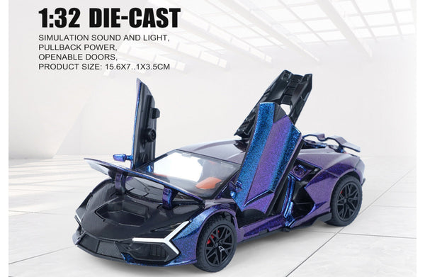 Lamborghini Revuelto Diecast 1:32 with Sound, Light, Tyre Suspension and Pull Back Power Simulation