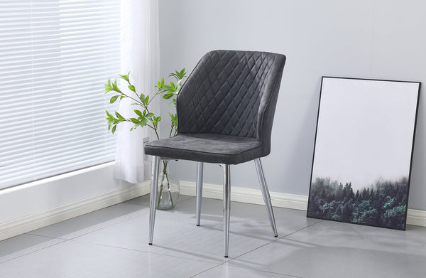 Cross Pattern Dining Chair - 2 colours available