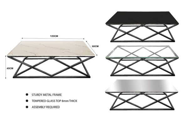 Beverly Coffee Table & Side Table Collection - 3 Colours Available