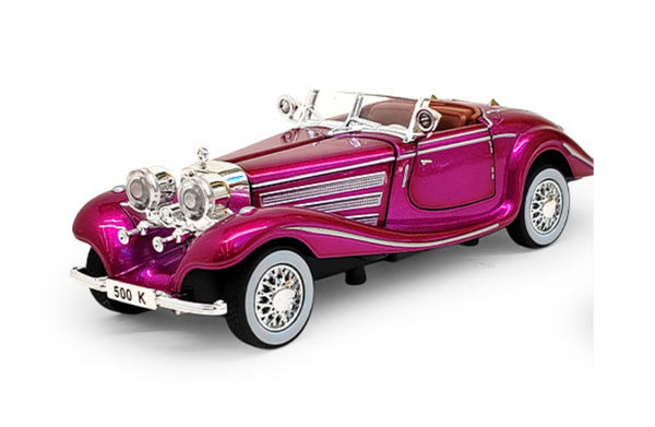 Mercedez Benz 500K Vintage Classic 1:32 with Sound, Light, Tyre Suspension and Pull Back Power Simulation