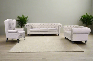 Chesterfield Tufted Lounge Set - 2 Colours Available