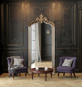 Arch Style LUX French Provincial Ornate Mirrors - 2 Colours Available