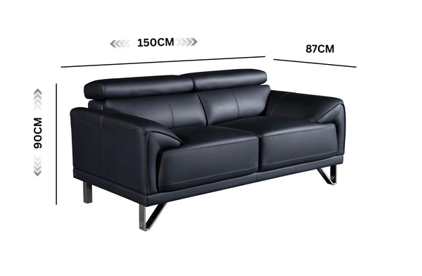 Lawson Leather Sofa Set - 2 Colour Available