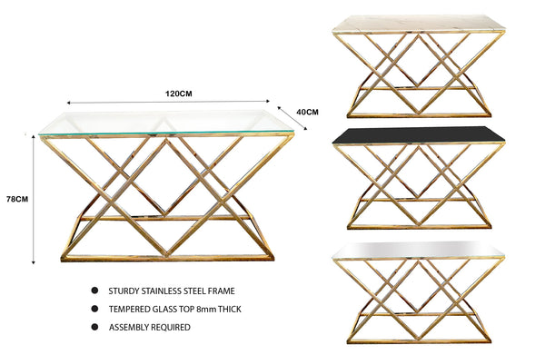 Beverly Console Table - 3 Colours Available