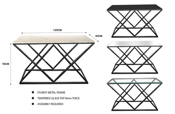 Beverly Console Table - 3 Colours Available