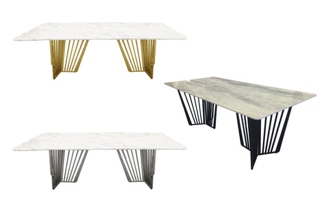 Serena Marble Dining Table - 3 Colours Available