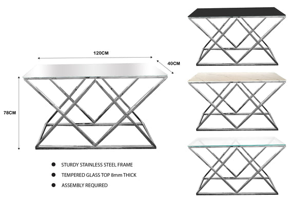 Beverly Console Table - 3 Colours Available