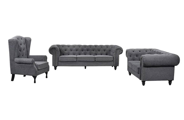 Chesterfield Tufted Lounge Set - 2 Colours Available