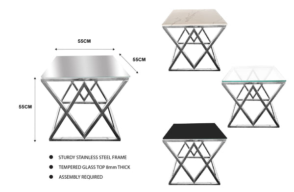 Beverly Coffee Table & Side Table Collection - 3 Colours Available