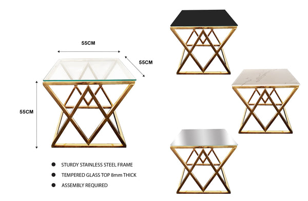 Beverly Coffee Table & Side Table Collection - 3 Colours Available