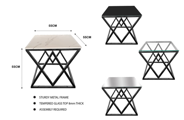 Beverly Coffee Table & Side Table Collection - 3 Colours Available