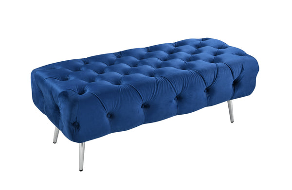 Shirley Ottoman Silver Frame - 6 Colours Available