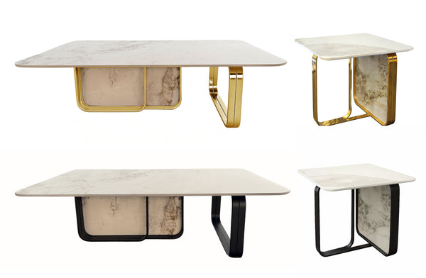 Harper Coffee Table & Side Table Collections - 2 Colours Available