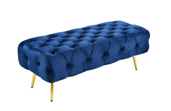 Shirley Ottoman Gold Frame - 6 Colours Available