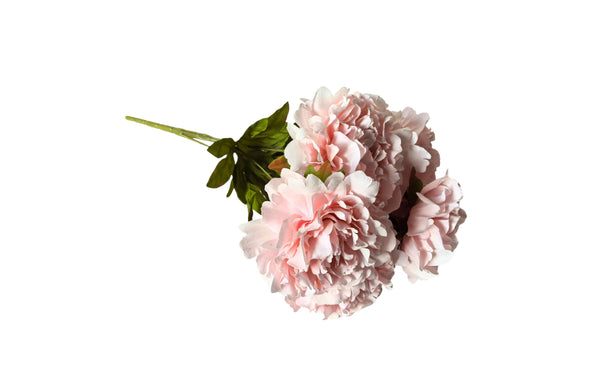 Artificial Soft Pink Bloomed Peony Bunch – 45cm elegant floral arrangement with lifelike petals.