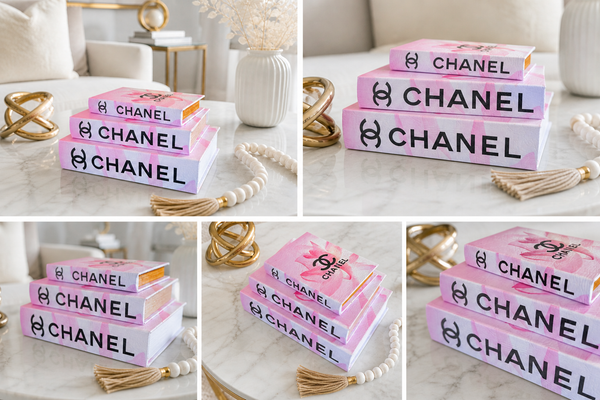 Chic Designer Faux Décor Table Book Box - 3 Size Available