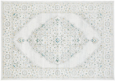 Emotion 77 Green Rug – 290x200cm area rug with intricate medallion pattern in soft green tones, perfect for modern interiors