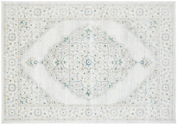 Emotion 77 Green Rug – 290x200cm area rug with intricate medallion pattern in soft green tones, perfect for modern interiors