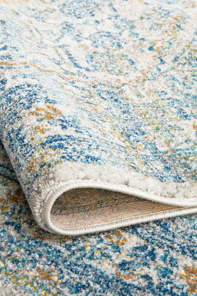 Folded view of Evoke 263 Silver Rug showing soft texture and quality craftsmanship
