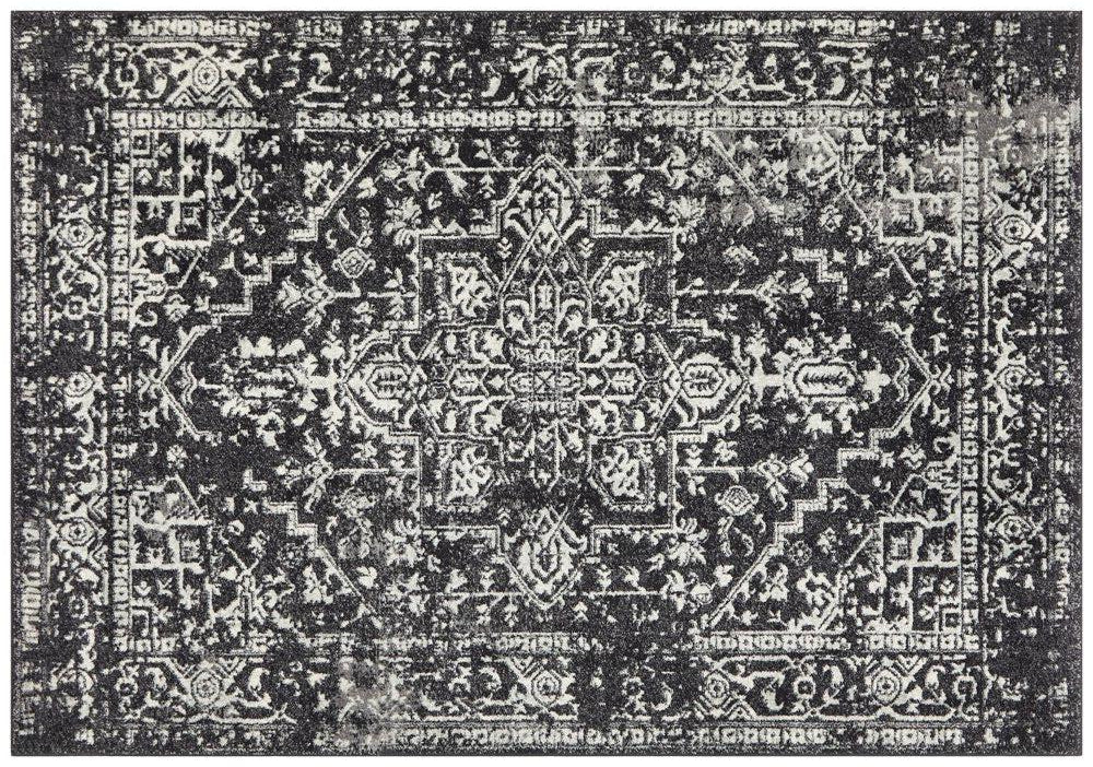 Evoke Charcoal Rug 230cm X 160cm - Furniture and Giftware 