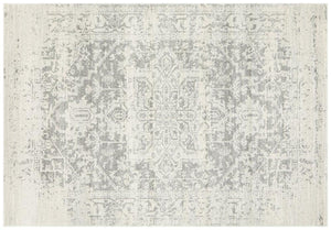 Evoke White Silver Rug 230cm X 160cm - Furniture and Giftware 