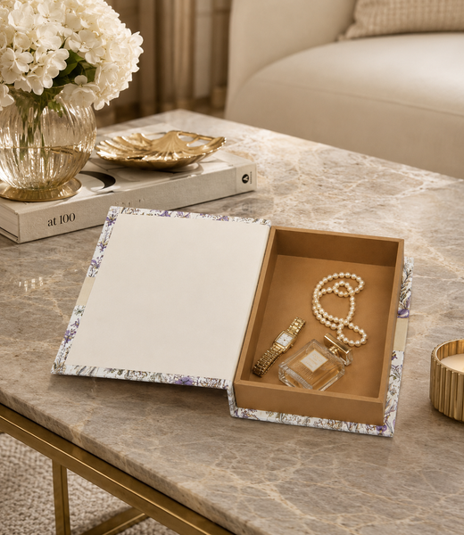 Gg Bloom Designer Faux Décor Table Book Box - 3 Size Available