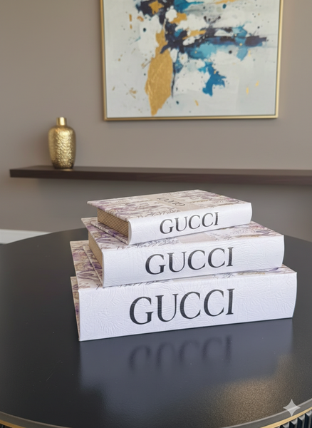 Gg Bloom Designer Faux Décor Table Book Box - 3 Size Available
